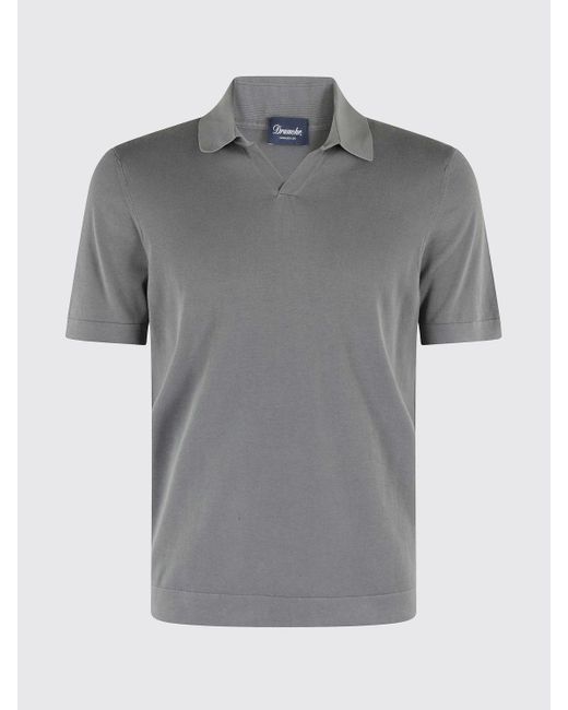 Drumohr Gray Polo Shirt for men