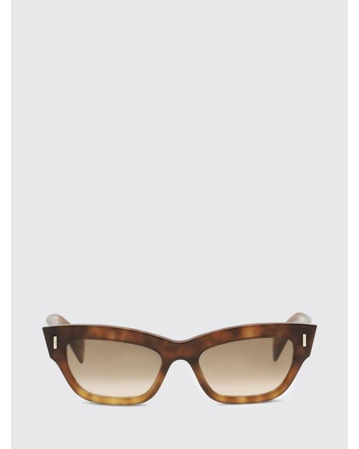 McQueen White Acetate Sunglasses