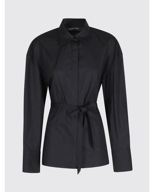 FEDERICA TOSI Blue Cotton Poplin Shirt