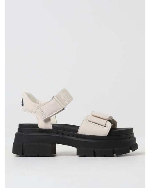 Ugg White Heeled Sandals
