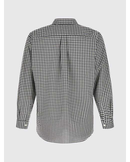 Comme des Garçons Gray Vichy Check Cotton Relaxed Fit Shirt for men