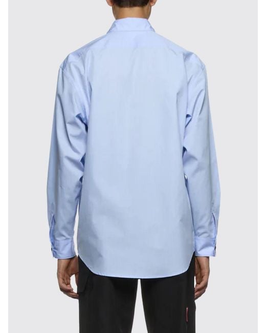 Camicia Basic di GR10K in Blue da Uomo