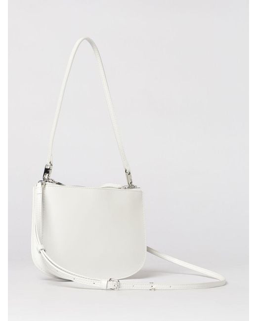 DIESEL White 1Dr Twin Oval D Shoulder Bag