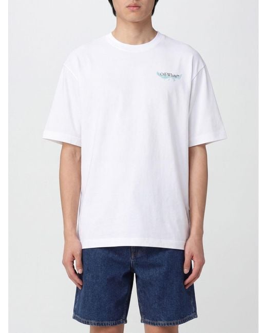 Off-White c/o Virgil Abloh White Cotton T-Shirt With Arrow Print for men