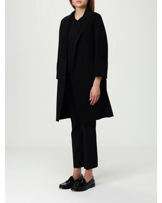 Max Mara Blue Virgin Wool Coat