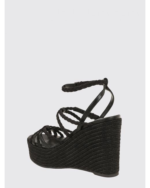 Jimmy Choo Black Nyra Wedge Sandal