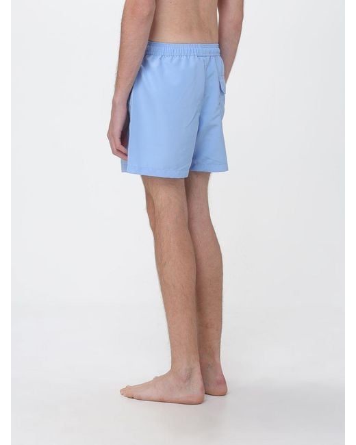 Brooksfield Blue Nylon Swim Shorts for men