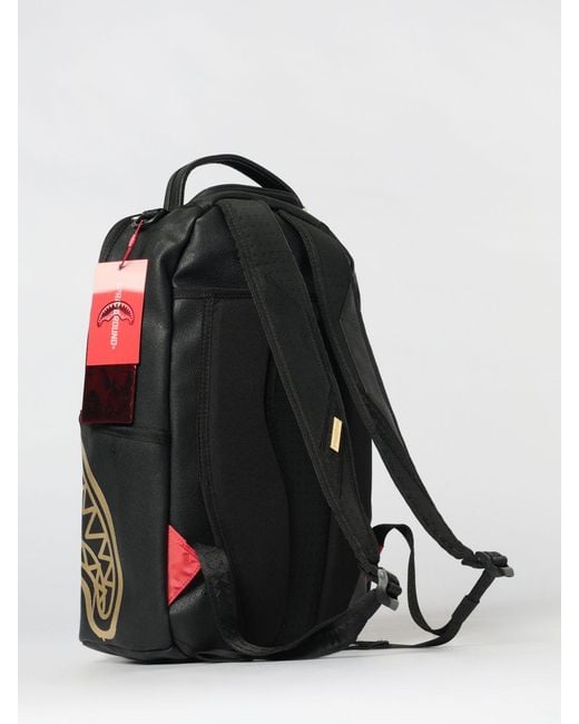 Sprayground Black That Drip Logo Print Polyurethane Backpack for men