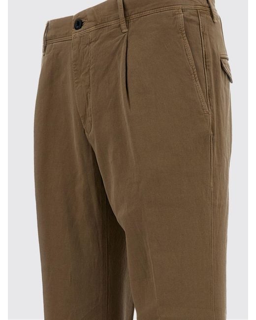 Incotex Natural Cotton And Linen Chino Trousers for men