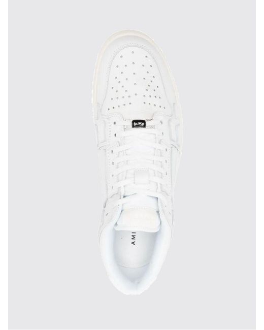 Amiri White Skel Leather Sneakers for men