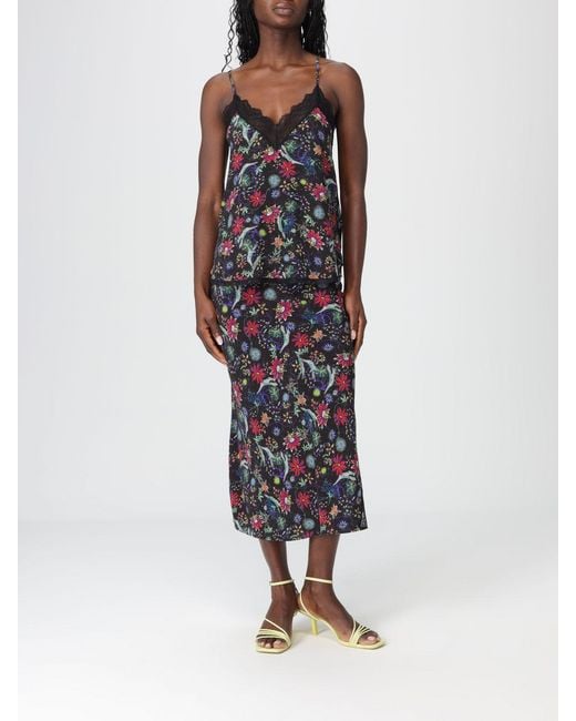 Zadig & Voltaire Multicolor Zadig &Amp Voltaire Christy Soft Virgin Garden Top By