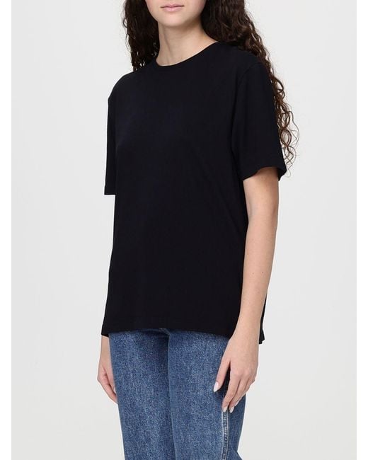 Khaite Black Cotton T-Shirts
