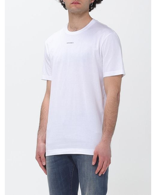 Dolce & Gabbana White Dolce &Amp Gabbana Cotton T-Shirt With Logo for men