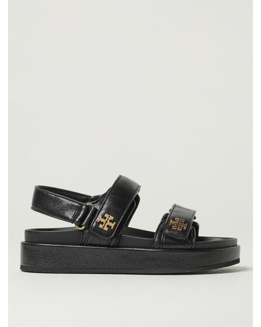Tory Burch Black Flat Sandals