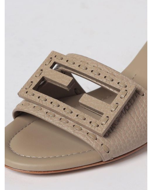 Fendi Multicolor Baguette Tumbled Leather Mules