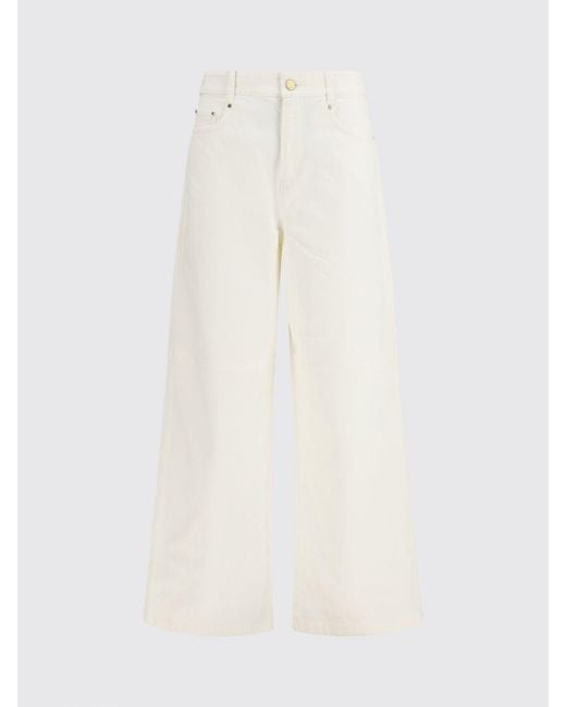 Max Mara Natural High-Waisted Wide-Leg Jeans