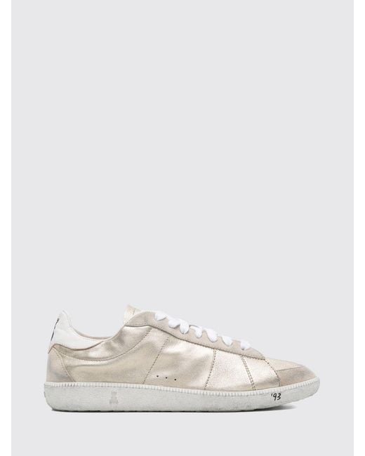 Patrizia Pepe Natural Skin '93 Laminated Leather Used Effect Sneakers