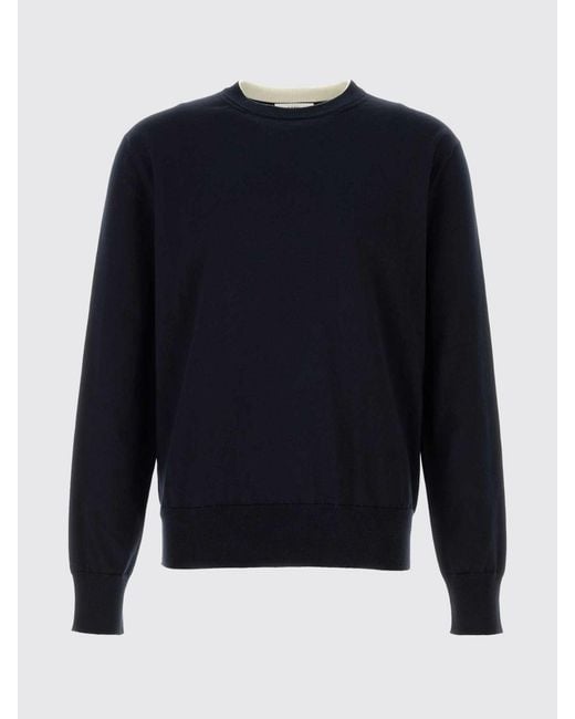 Jil Sander Blue Cotton Knit Top for men