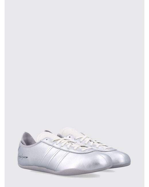 Y-3 White Laminated Leather Tokyo Sneakers for men