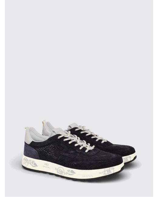 Premiata White Nous Sneakers for men