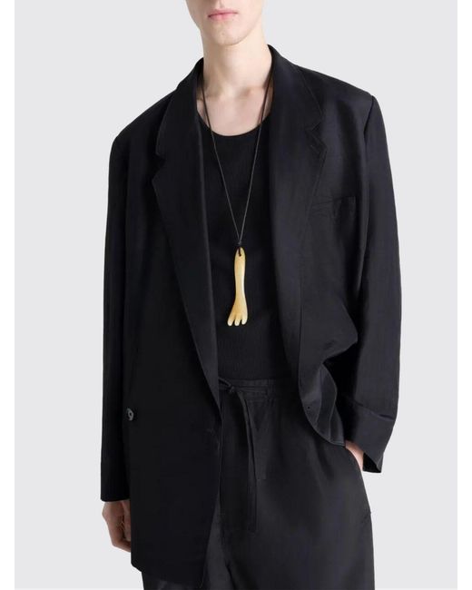 Lemaire White Gua Sha Fork Necklace