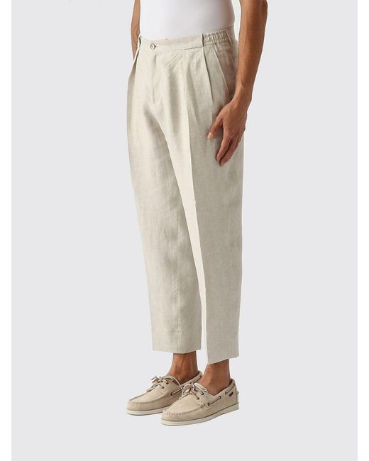 Briglia 1949 Natural Linen Chino Trousers for men