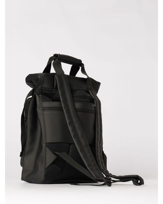 Rains Black Texel Tote Backpack for men