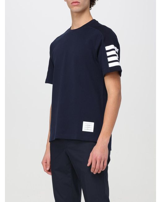 Thom Browne Blue Basic T-Shirt for men