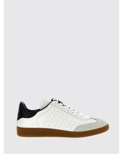 Isabel Marant White Bryce Leather Sneakers