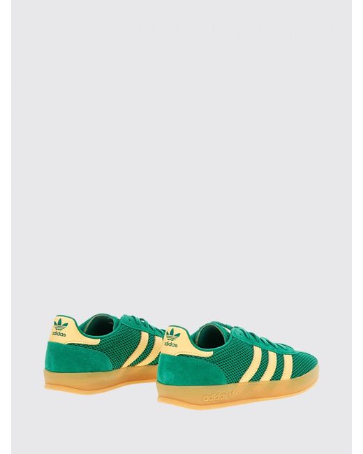 Adidas Originals Green Gazelle Indoor Mesh And Suede Sneakers for men