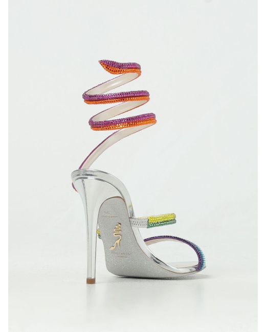 Rene Caovilla Multicolor Flache sandalen
