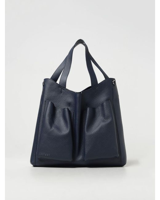 Orciani Blue Tote Bags