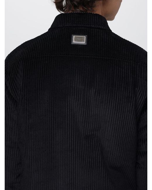 Dolce & Gabbana Blue Dolce &Amp Gabbana Corduroy Overshirt for men