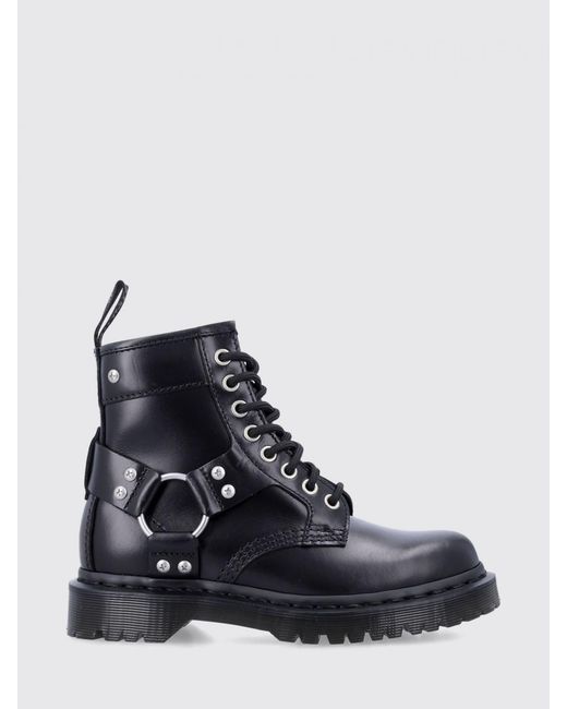 Dr. Martens Blue Leather 1460 Harness Boots