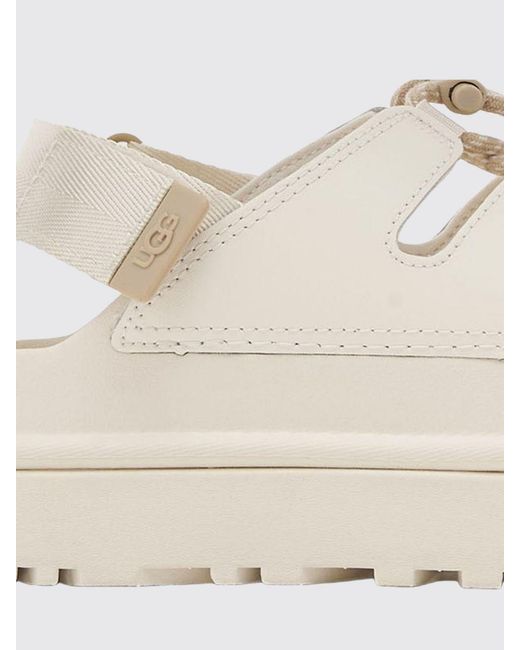 Ugg Natural Goldenglow Toggle Leather And Eva Sandal