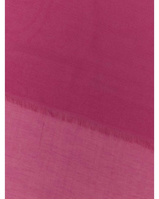 Max Mara Pink Cotton Blend Scarf