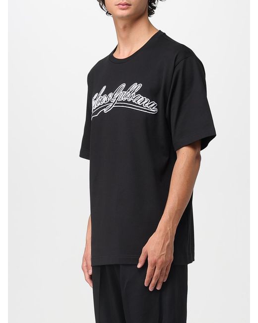 T-Shirts di Dolce & Gabbana in Black da Uomo