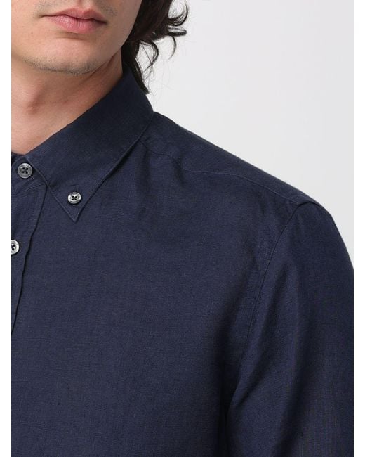 Colmar Blue Classic Linen Shirt for men