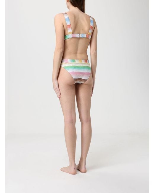 Missoni Natural Polyester Zig-Zag Bikini