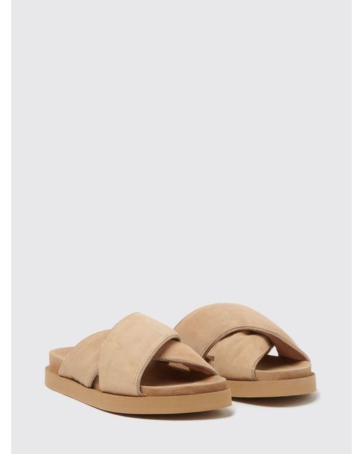 Fabiana Filippi Natural Suede Sandals