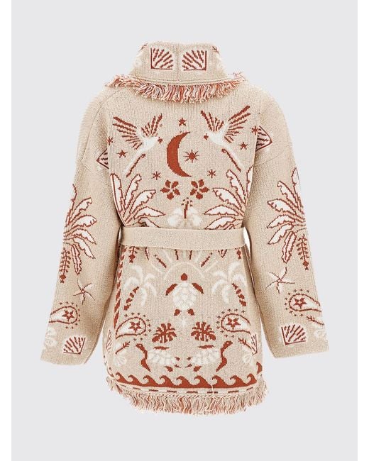 Alanui Pink Wool Blend Robe Cardigan Echoes Of The Island