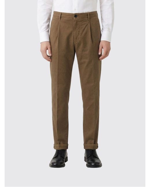 Incotex Natural Cotton And Linen Chino Trousers for men