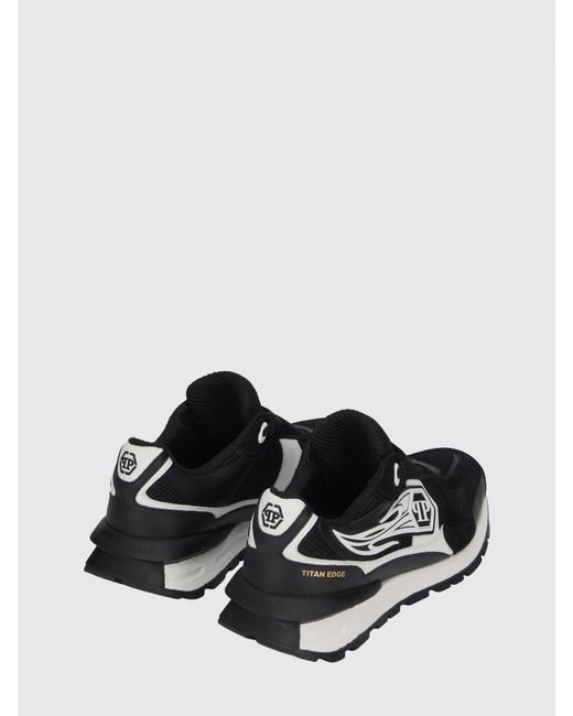 Philipp Plein White Leather And Mesh Sneakers for men