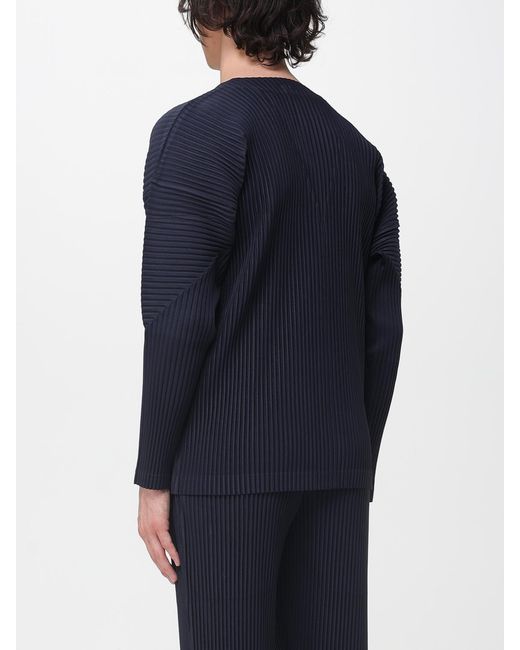 Homme Plissé Issey Miyake Blue Pleated Cardigan for men