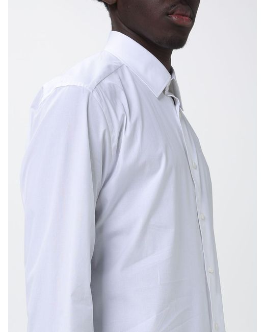 Zegna White Classic Stretch Poplin Shirt for men