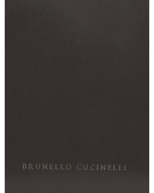 Brunello Cucinelli Gray Handbag