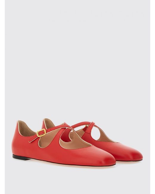 Bally Red Flat Shoes