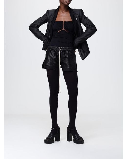 Rick Owens Black Naska Leather Jacket