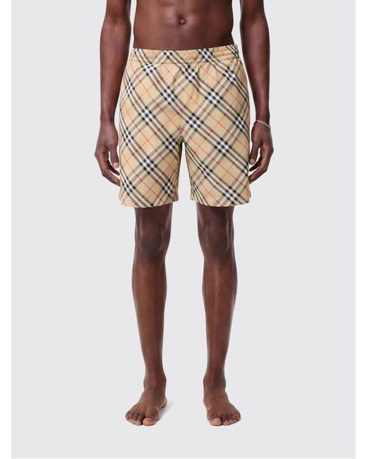 Burberry Natural Vintage Check Polyamide Swimsuit for men