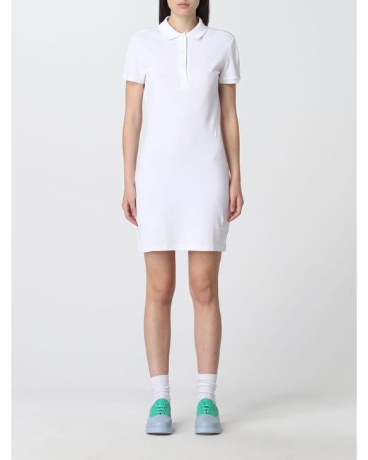 Lacoste Dress in White Lyst